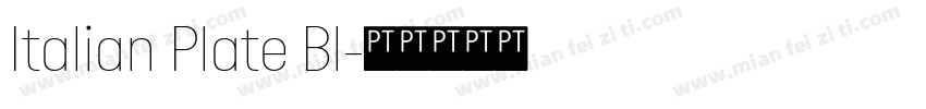 Italian Plate Bl字体转换